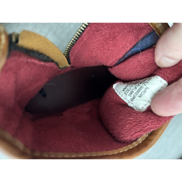 Tommy Hilfiger Tartan Plaid Navy Waterproof Preppy Duck Boots Zip Side Sz 8 - Picture 9 of 9